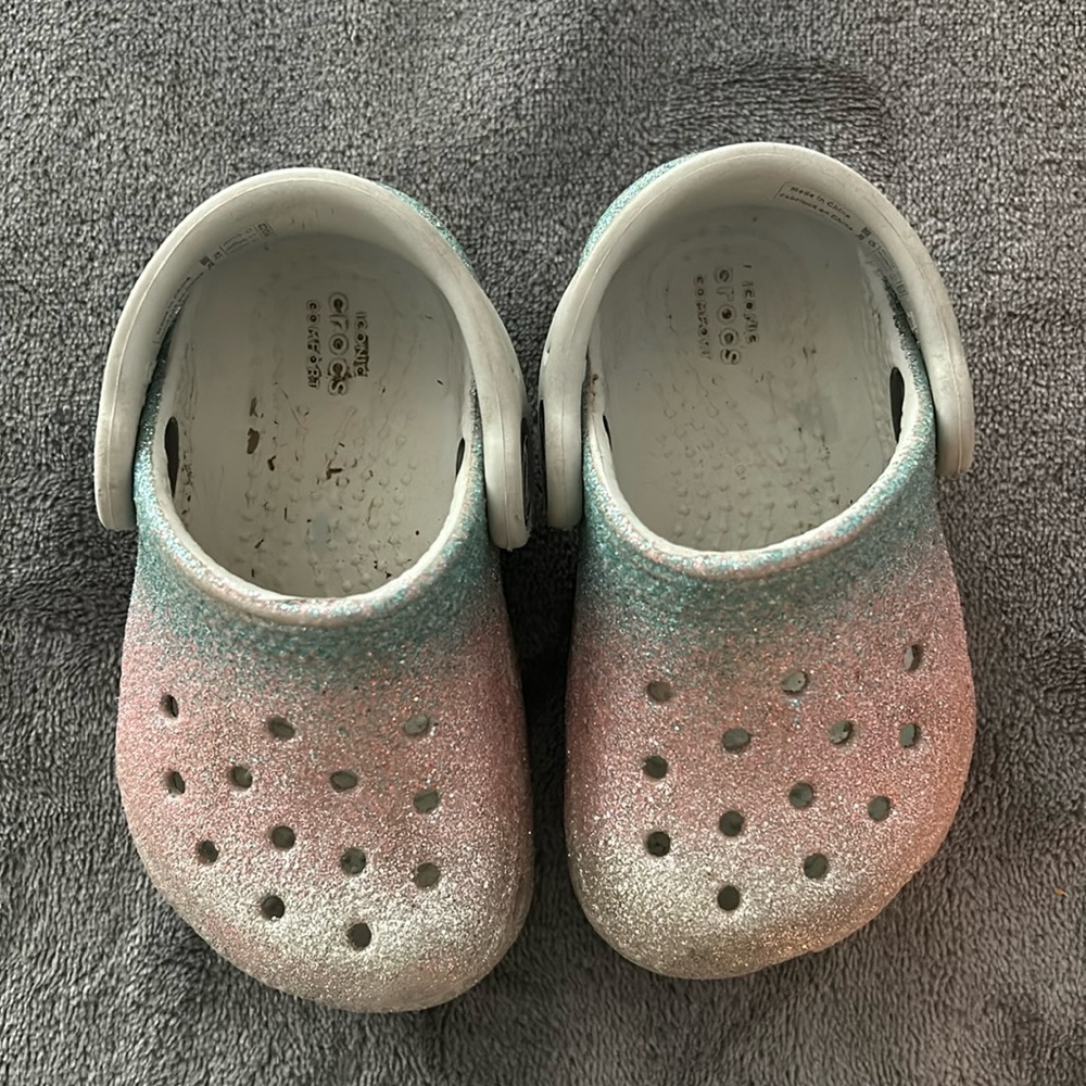 Glittery crocs